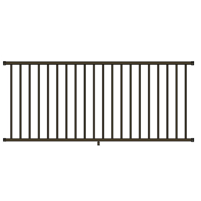 Level rail kit eight foot bronze textured level railing