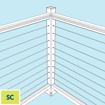 Classic (SC) Single Corner Level Post Kit